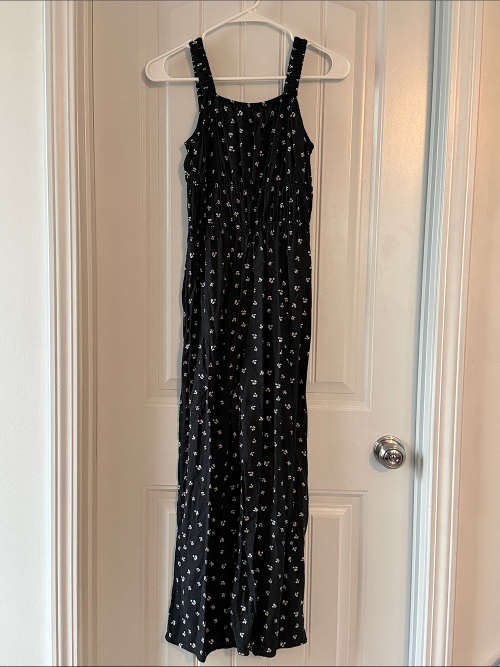 art class Black Floral One-Piece Romper